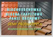 Tania blacha trapezowa blachodachówka producent dostawa gratis