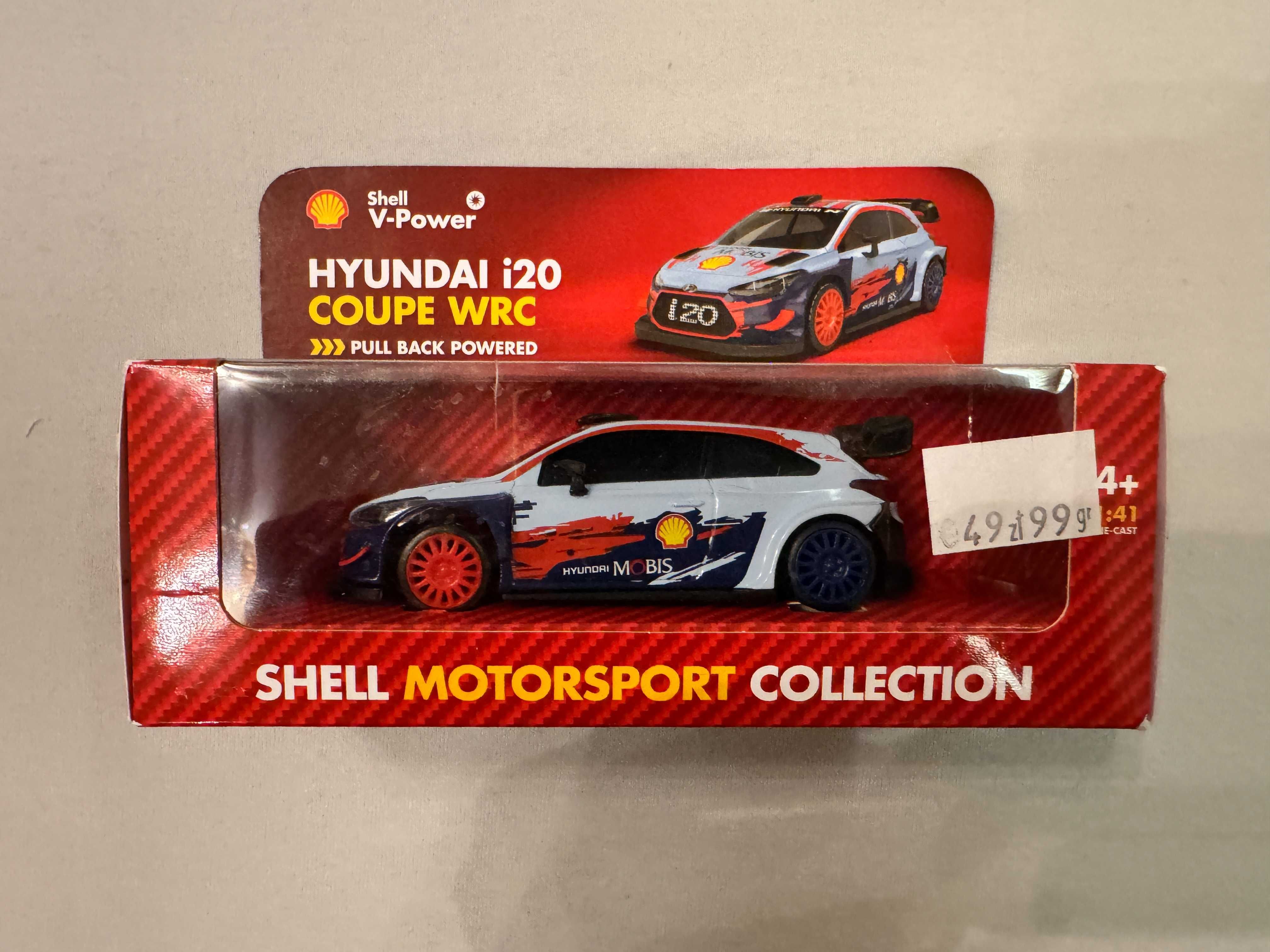 HYUNDAI I20 COPUE WRC 1:41 Metal . Aplikacja. Shell . MOTORSPORT