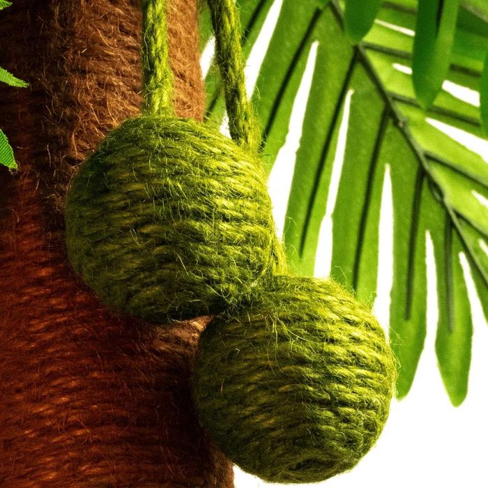 Poste arranhador para gato em forma de palmeira 40 x 68 cm - NOVO