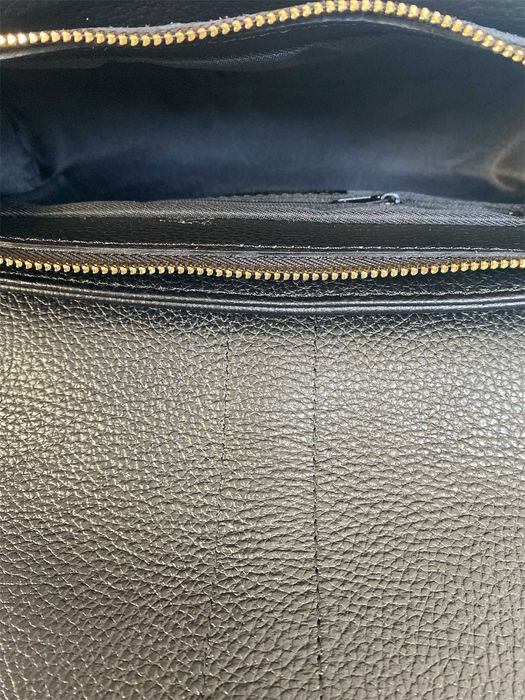 Torebka włoska VERA PELLE listonoszka skóra naturalna CZARNA