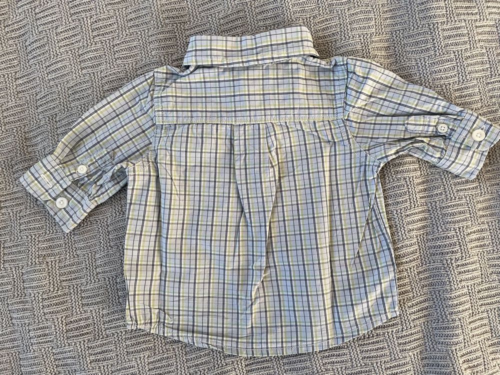 Koszula w delikatną krateczkę Baby Gap 56, na ok 0-3 mce
