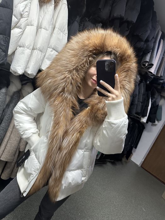 Пуховик с мехом