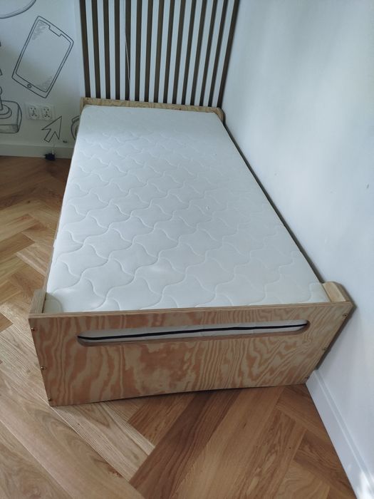 Łóżko dziecięce drewniane Smartwood Tila 10 z szufladą 80x160 cm