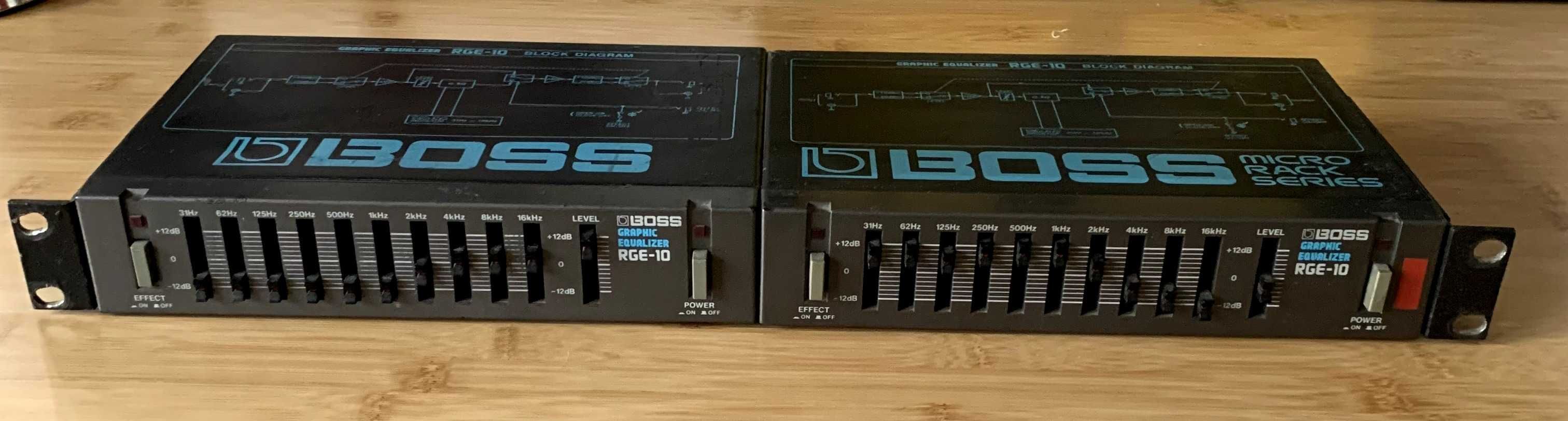 Boss RGE-10 Equalizer Korektor graficzny rack 2 sztuki