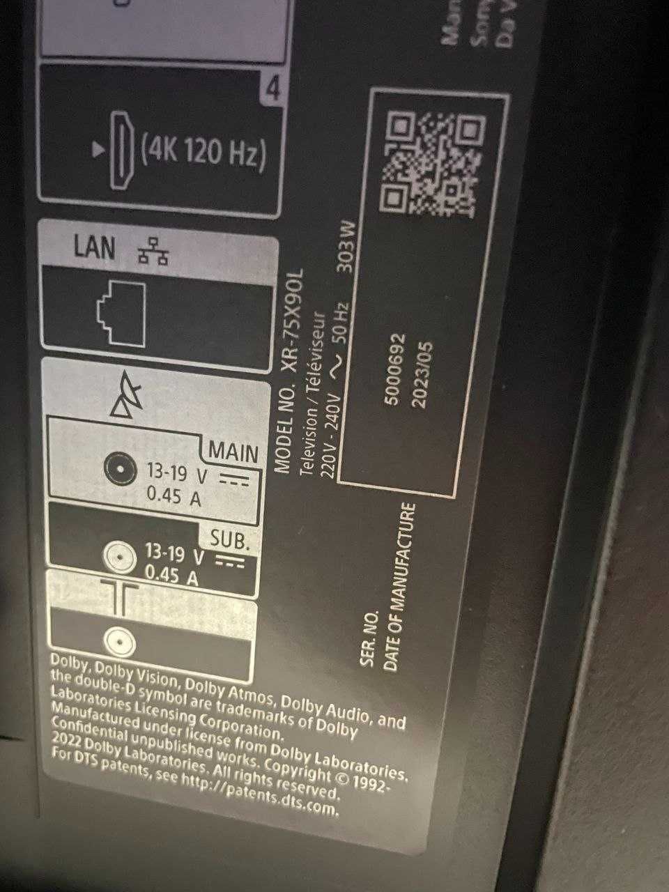 75" 120Гц 9 серія Супер картинка Звук30Вт Смарт SONY X90L Німеччини