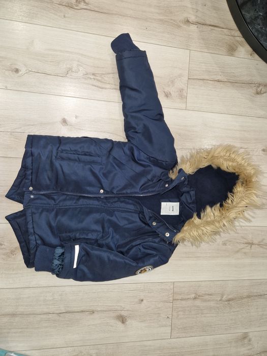 Kurtka chłopięca zimowa Sinsay 110cm granat