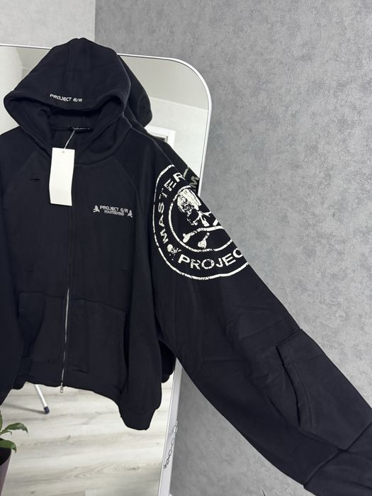 Project gr x Mastermind zip чорная зипка худи кофта