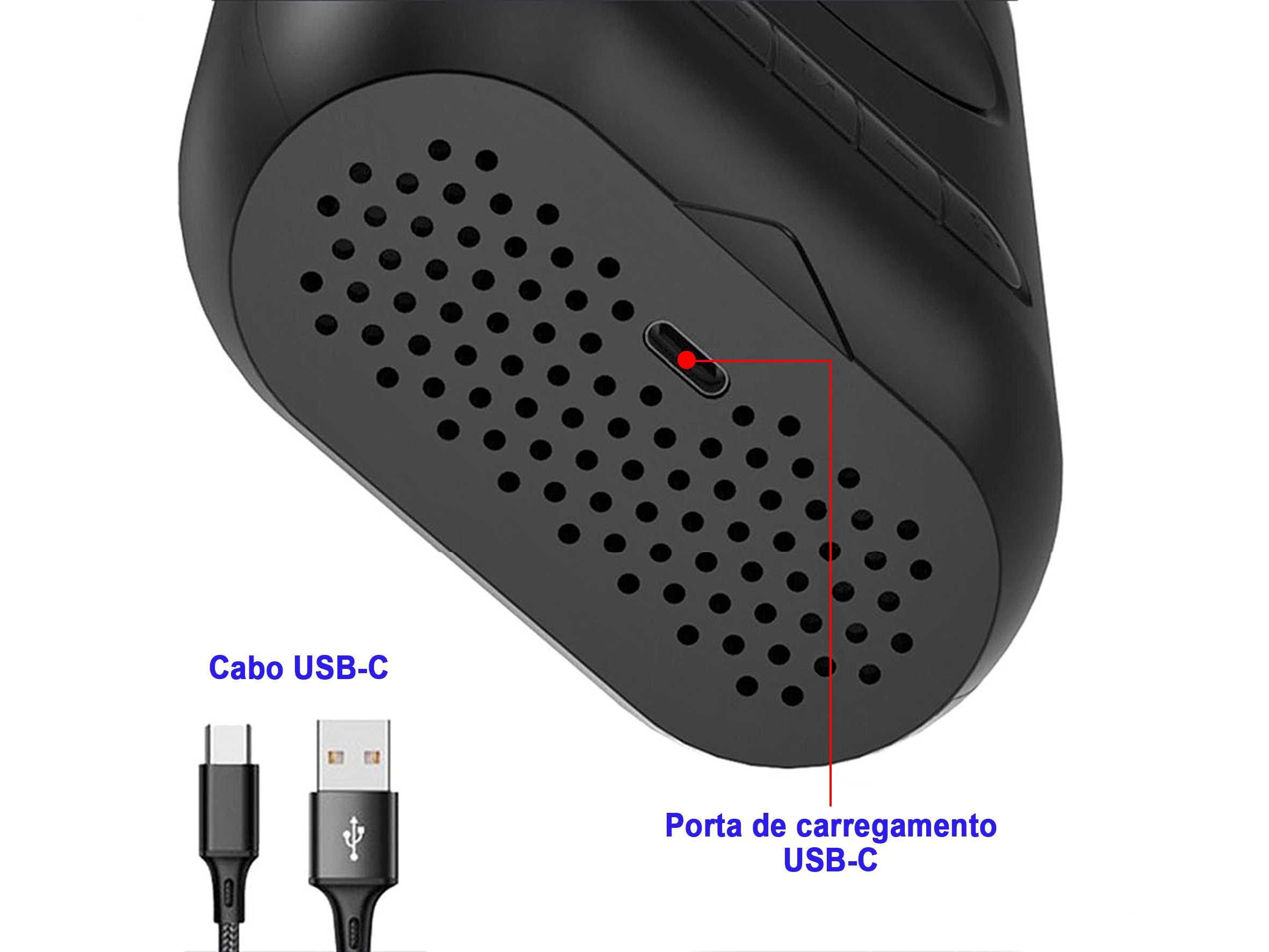 Bomba de ar portátil de 2000mAhx2 p/enchimento de ar c/display digital