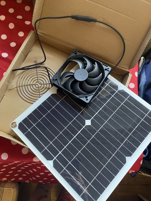 Сонячний вуличний вентилятор