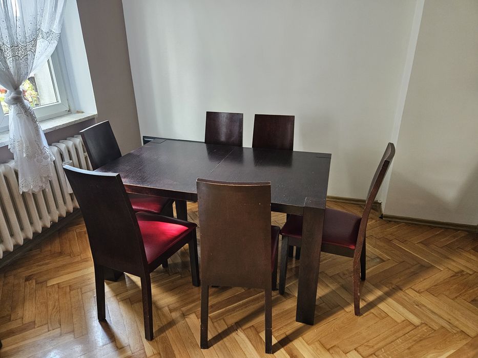 Drewniany stół z krzesłami KOMPLET