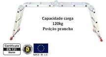 Escada Escadote Multiusos de Aluminio com estabilizadores