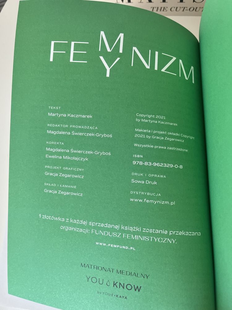 FeMYnizm. Dlaczego potrzebujemy feminizmu Martyna Kaczmarek feminizm