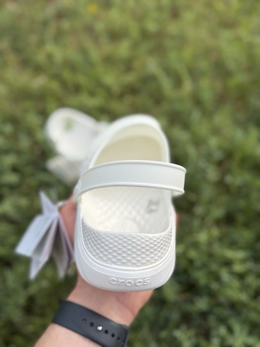 Купить Crocs LiteRide white крокси лайт райд чоловічі кроксы