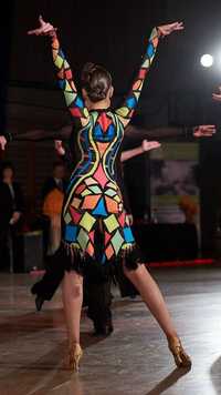 Sukienka latin taniec latynoamerykanska