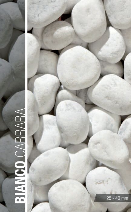 Otoczak Bianco carrara 25/40