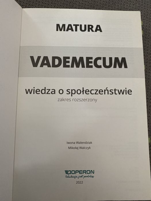 Operon vademecum matura WOS