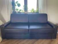 JAK NOWA Sofa skórzana z funkcją spania!