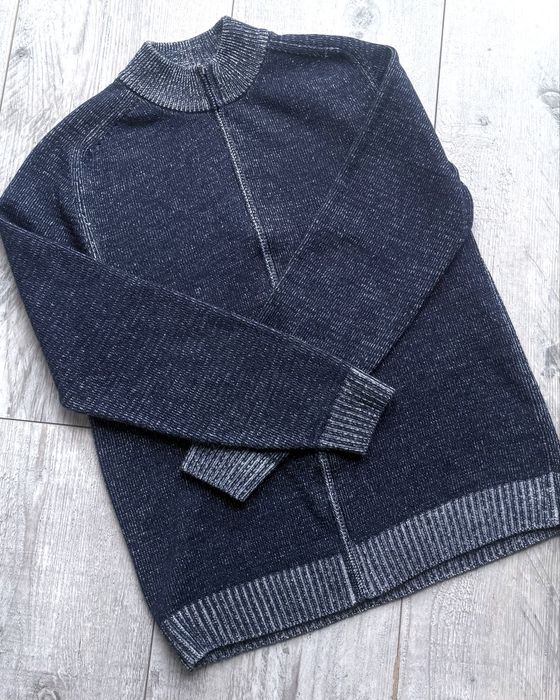 MTL piękny męski rozpinany sweter melanż rozmiar-XL