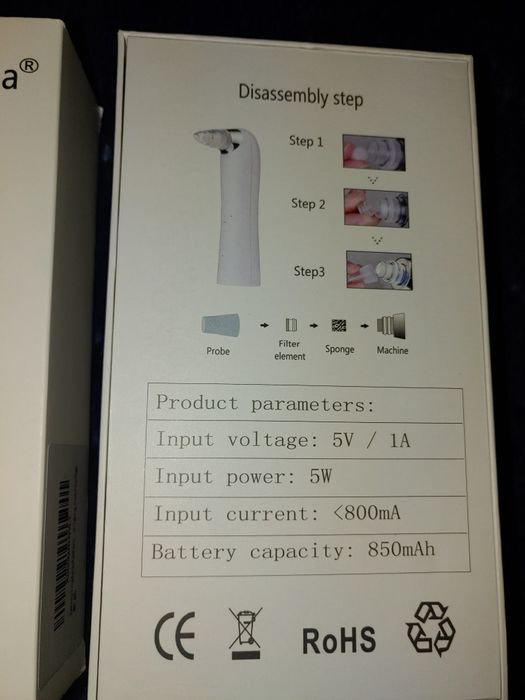 Вакуумний очисник пор для обличчя видалення вугрів чорних цяток