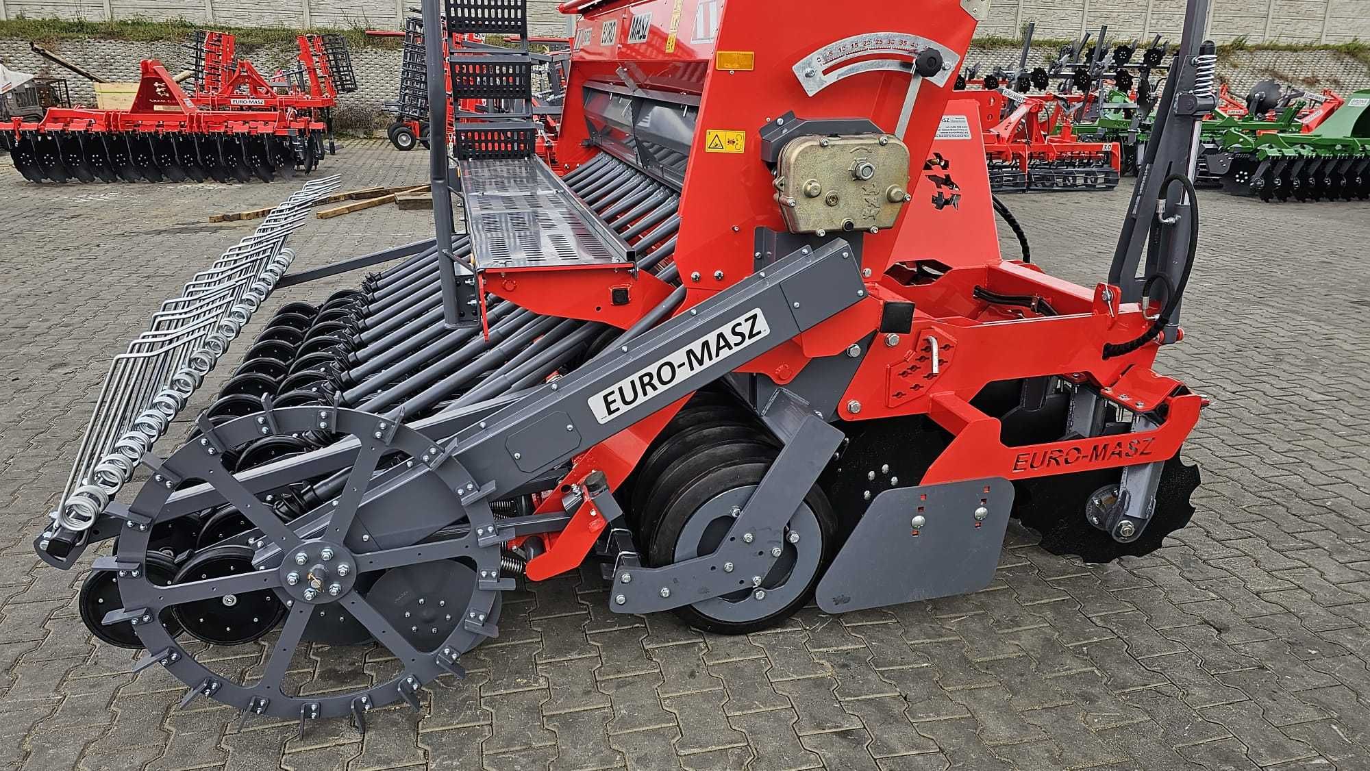 Siewnik Zbożowy Nabudowany Uprawowo-Siewny EURO-MASZ 2.5 3m Talerzowy