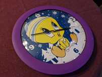 Zegar ścienny dla dzieci Looney Tunes Tweety