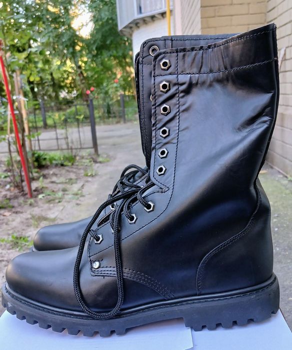 Берцы мужские  кожаные