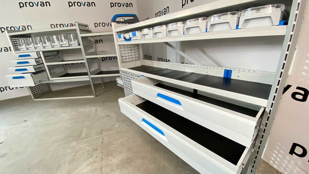 ZABUDOWA WARSZTATOWA serwisowa SORTIMO pojemniki szuflady półki