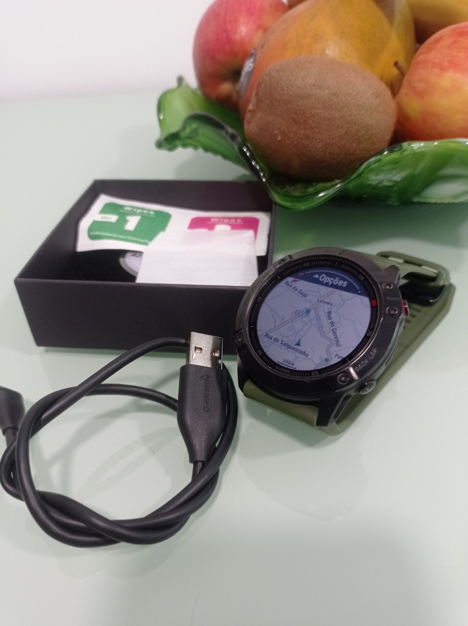 Garmin Fênix 6X Pró 51mm em muito bom estado geral