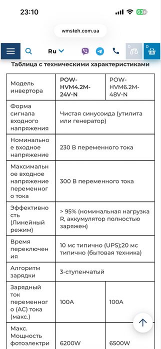 Гибридный солнечный инвертор powmr 4.2kw 4.2квт 4200в 24v 24в