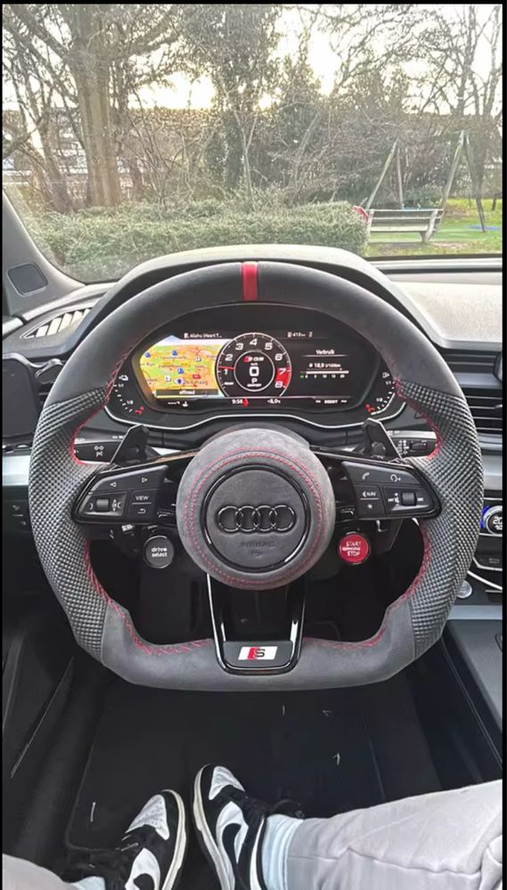 Volante Audi R8 FULL Alacantra + Botões CUSTOM