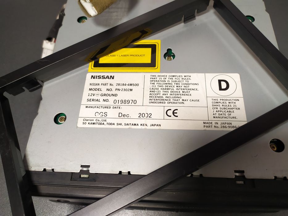 Магнитола Nissan Patrol и CD чейнджер. Оригинал