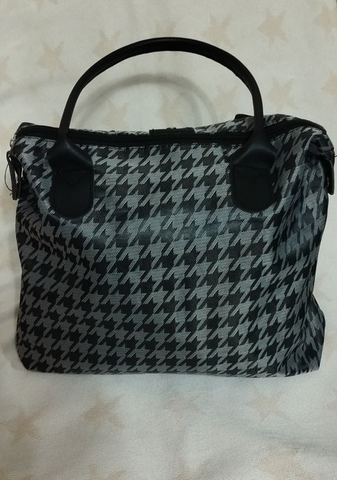Сіро-чорна сумка з візерунком Cotton Traders