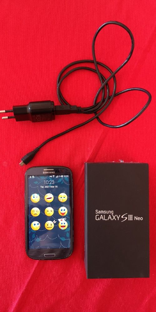 Samsung S 3 Neo + carregador + capa