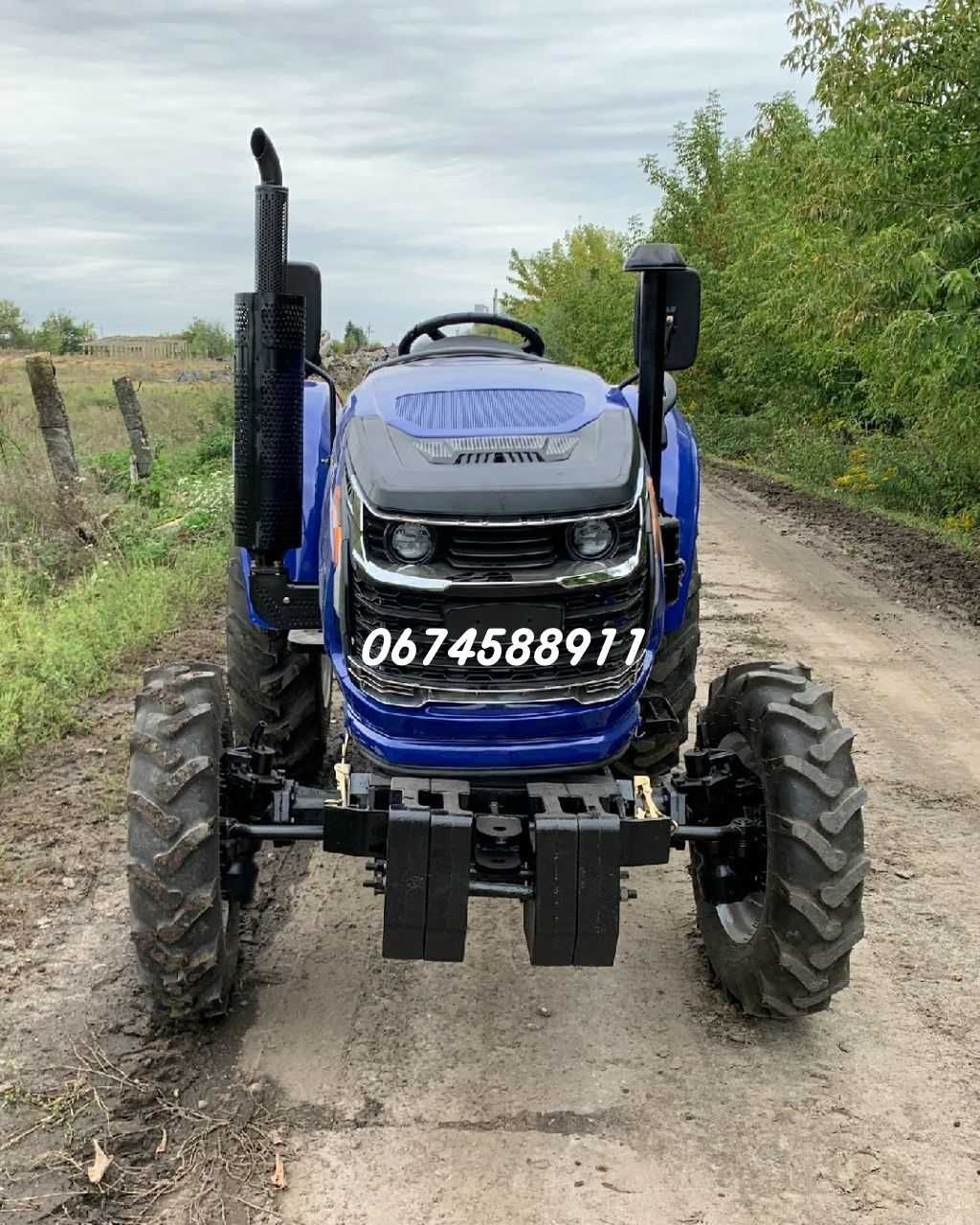 Мінітрактор Forte RD-244 LUX Редукторний міст Широка гума Доставка б/к