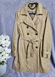 Trencz płaszcz dwurzędowy  M H&M Vintage carmel