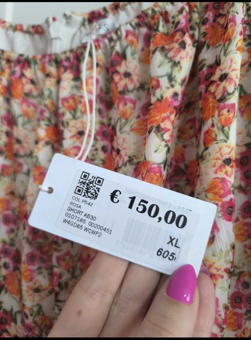 Nowy kombinezon Guess, rozmiar XL – hiszpanka, kwiatowy wzór, romantyc