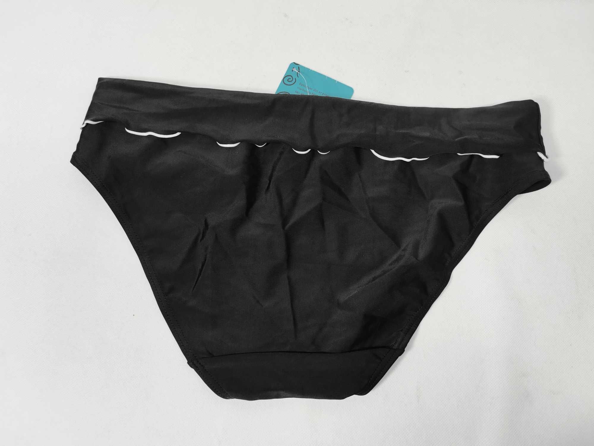 Majtki kąpielowe czarne z wysokim stanem 38/40 SWIMWER ELLOS STD0143A