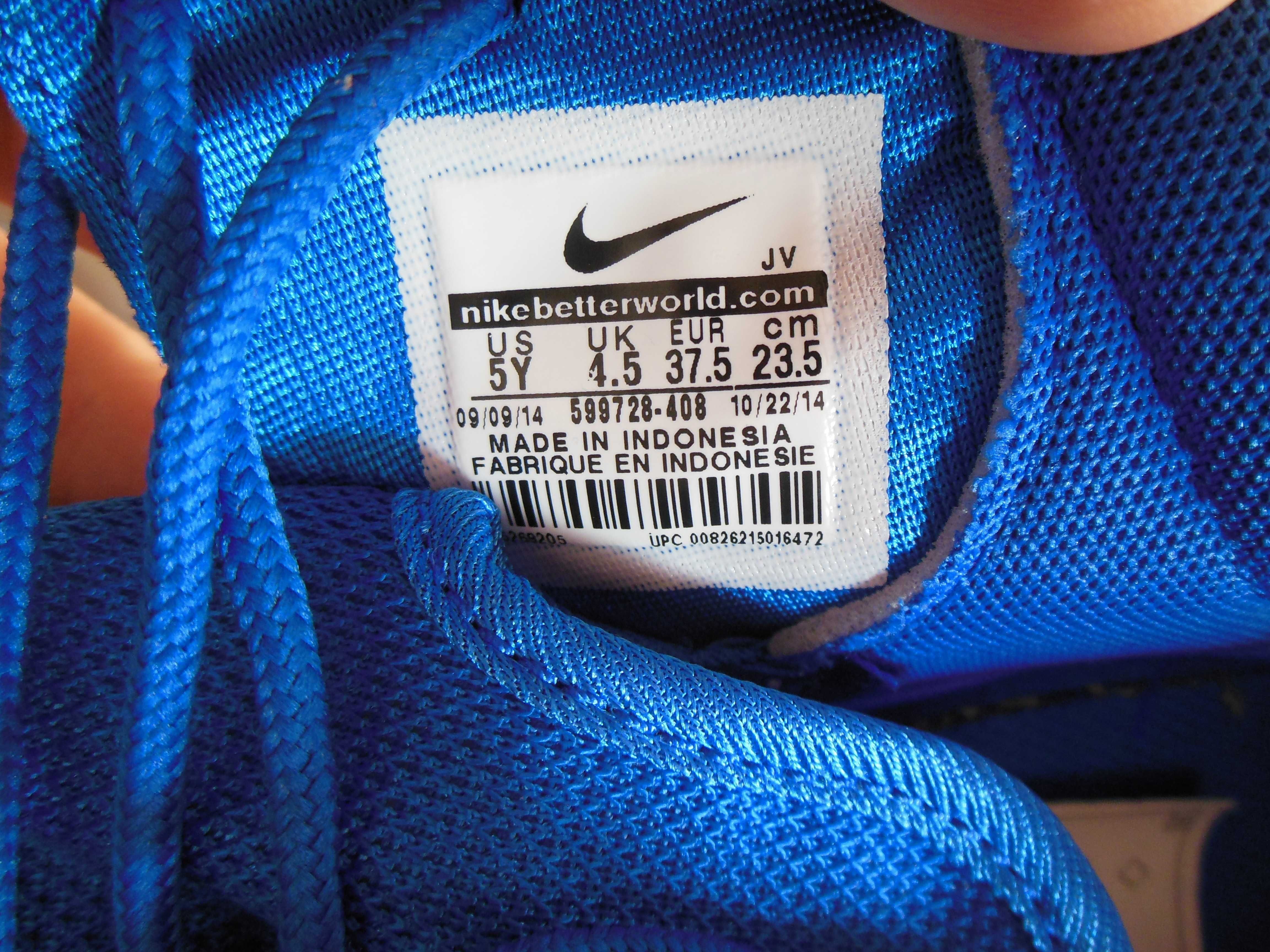 37,5 Niebieskie Nike Roshe Run Blue / White