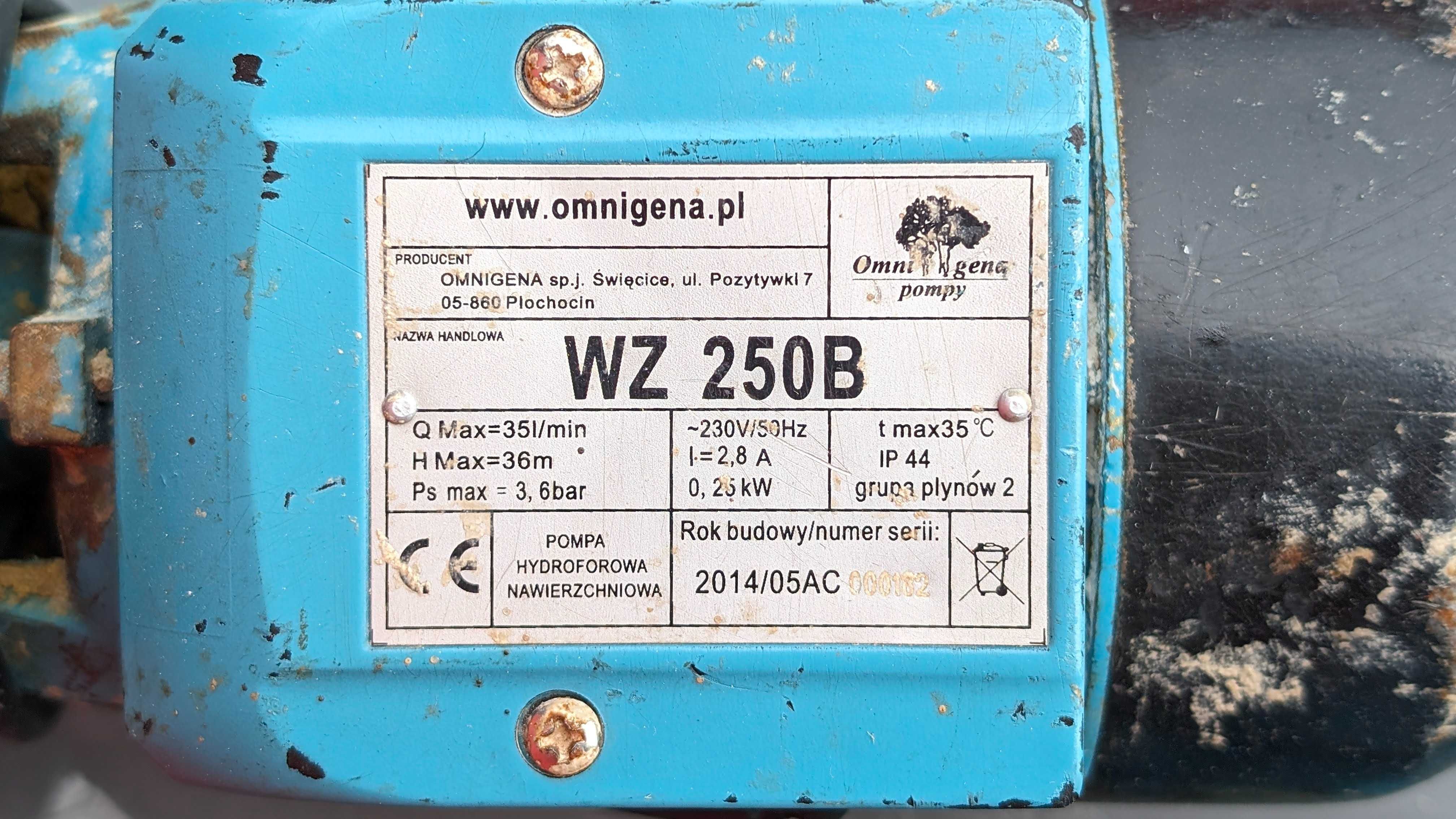 Omnigena wz 250 b pompa hydroforowa