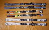 Горные лыжи с креплениями 125 см, 144 см, 151 см, Salomon, Rossignol