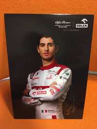 Autograf oryginalny Antonio Giovinazzi - Alfa Romeo