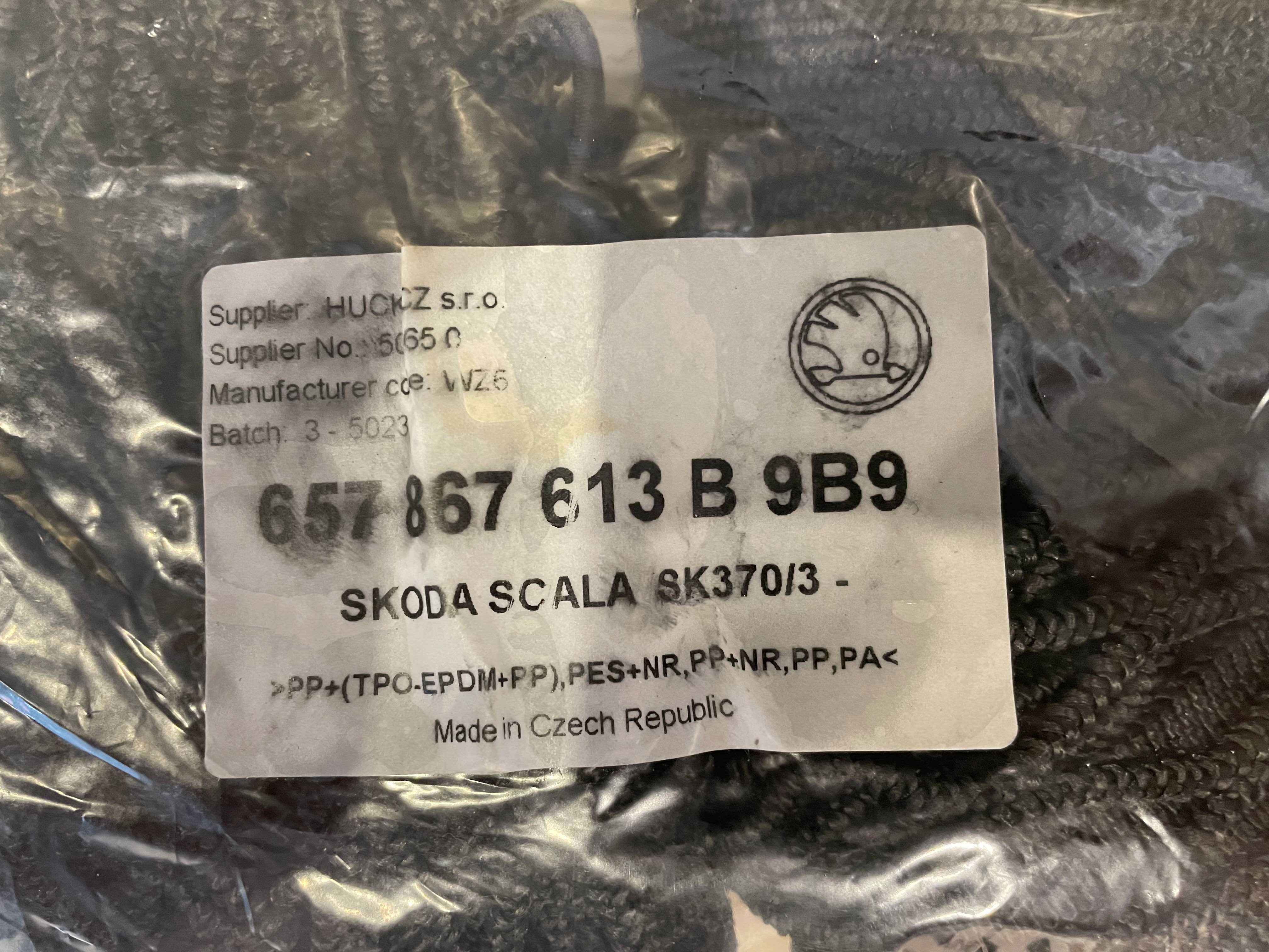 Zestaw sitek ładunkowych bagażnika Skoda Scala 3szt nowe