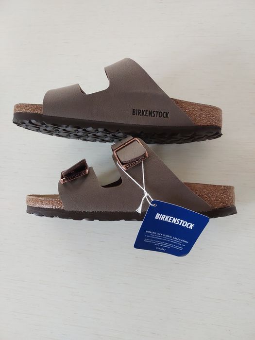 Birkenstock Arizona Bs klapki 44  mocca beżowe brązowe