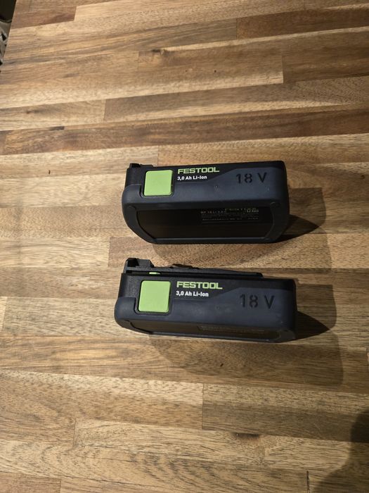 Akumulator festool 18v 3.0 ah dwie sztuki