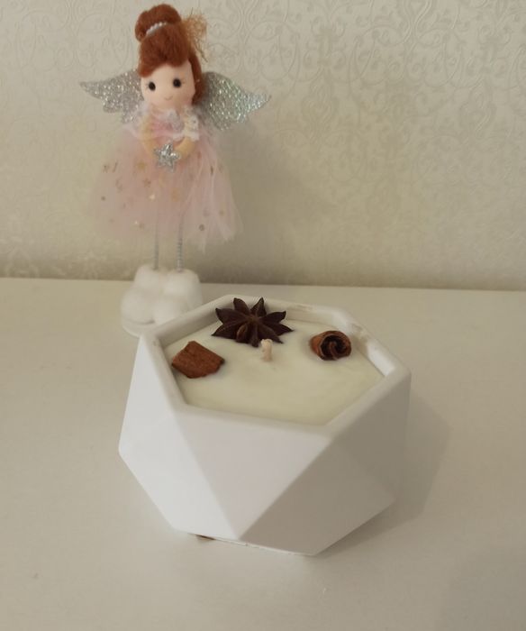 Аромасвічка ручної роботи 100 % соєвий віск