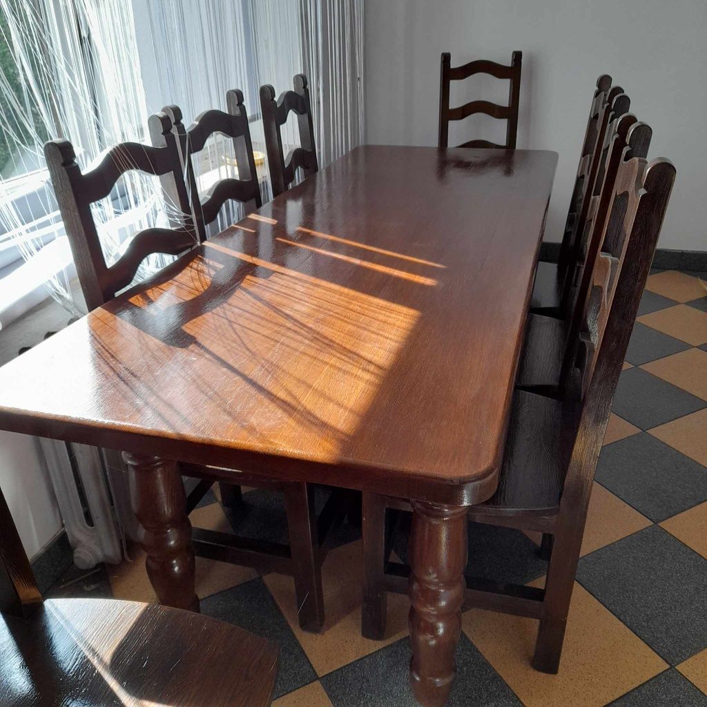 Komoda drewniana i witryna stan bdb