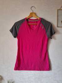 Koszulka damska Ulvang 34 XS różowa szare krótkie rękawy