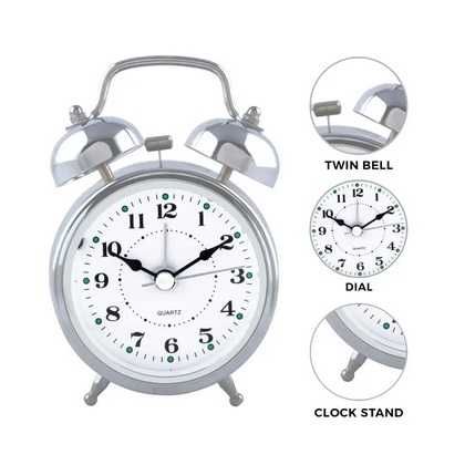 Analogowy klasyczny zegar zegarek budzik prezent dla babci dziadka