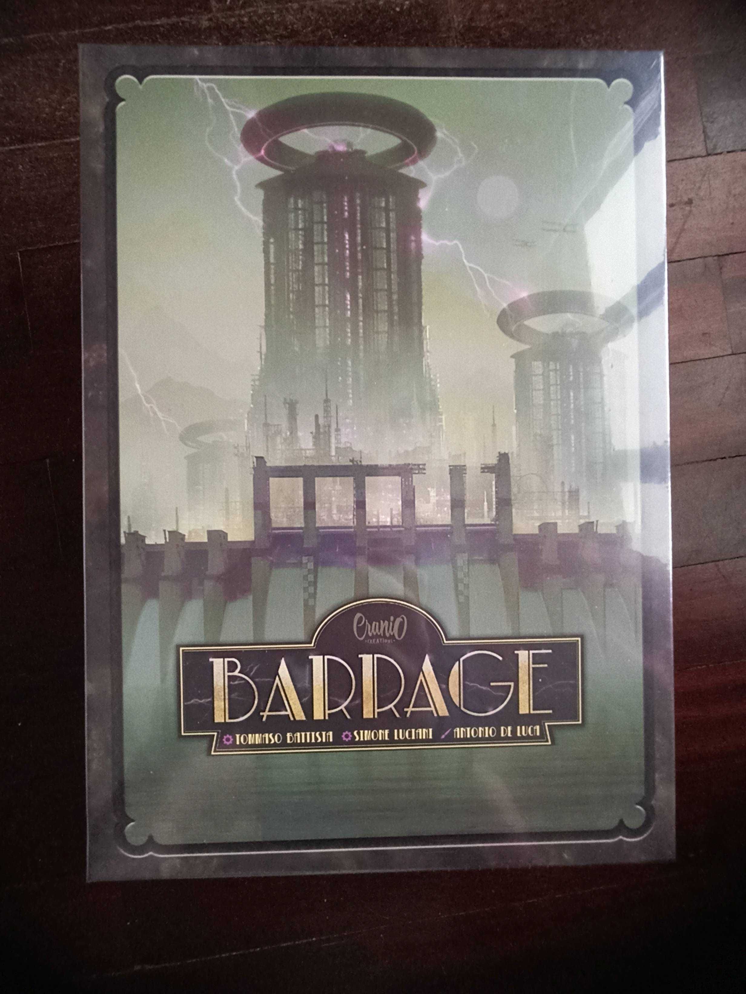 Jogo de tabuleiro *selado* Barrage (board game) + 3 expansões + extras