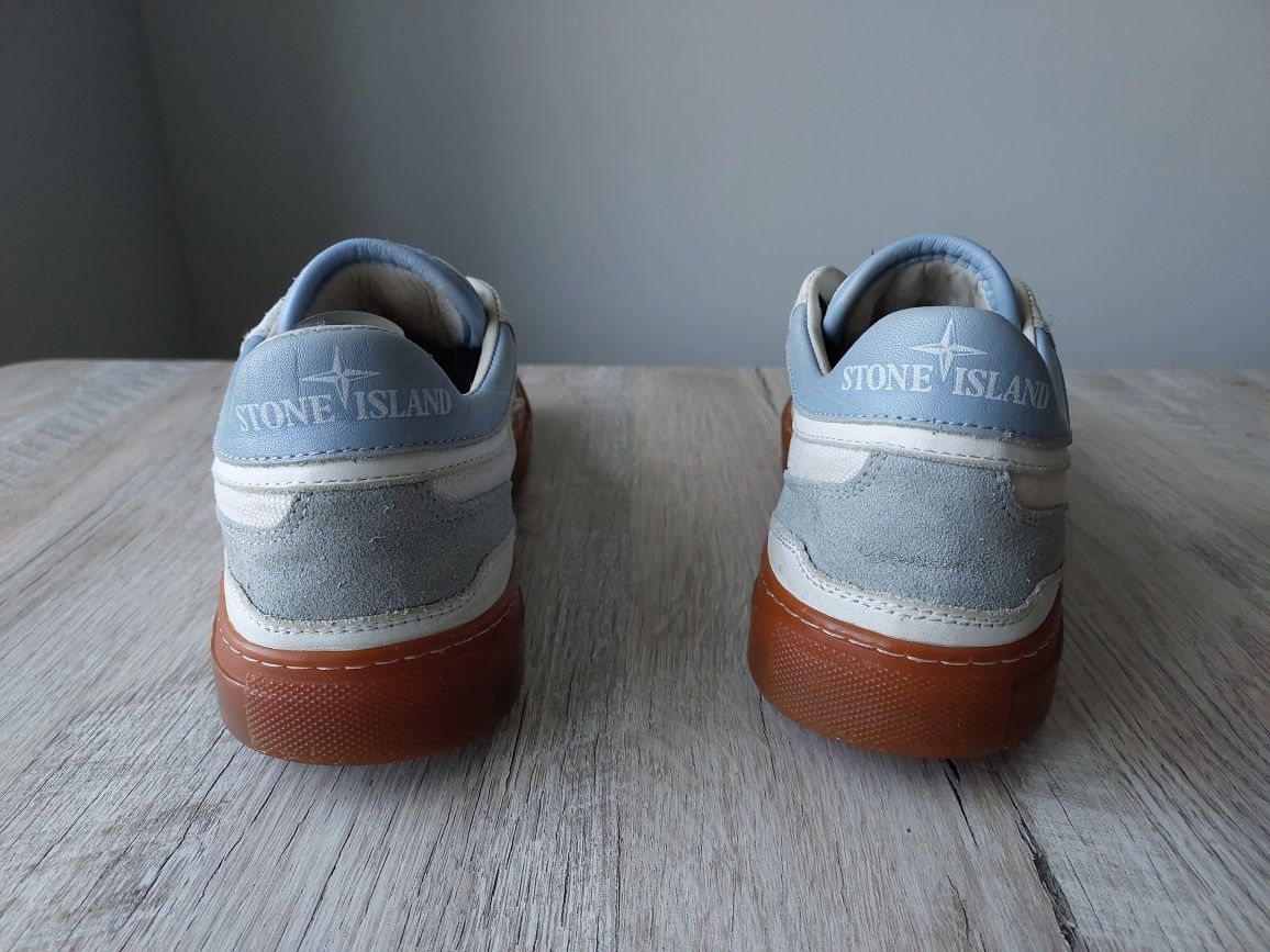 Кросівки Stone Island White Canvas Sneakers